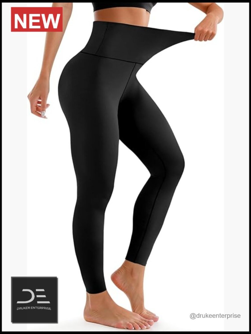 High Waisted Buttery Soft Yoga Leggings - Full Length Tummy Control